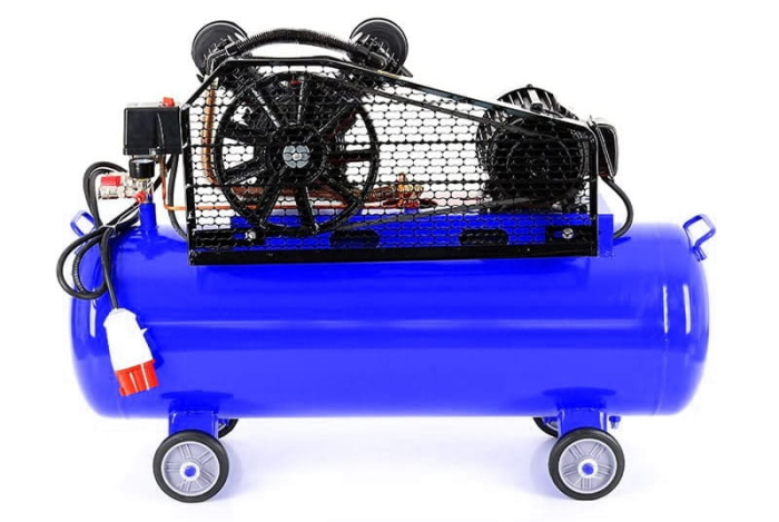 Compresor aer cu ulei 200L, 2 pistoane, 690L/min, 8 bar, 400V, transmisie curea (KD4063) [2]