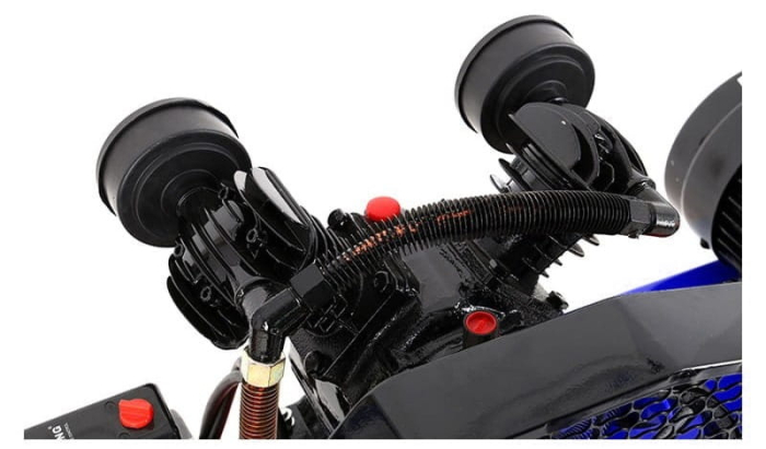 Compresor aer cu ulei 200L, 2 pistoane, 690L/min, 8 bar, 400V, transmisie curea (KD4063) [6]