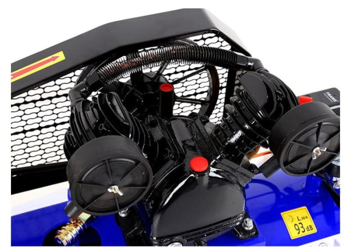 Compresor aer cu ulei 200L, 2 pistoane, 690L/min, 8 bar, 400V, transmisie curea (KD4063) [7]