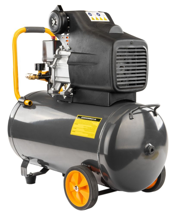 Compresor aer cu ulei 50L motor 1.85kW 2.5CP debit 206l/min presiune 8 bar alimentare 230V 2850rpm PM0685 (PM-KO-50T) [3]