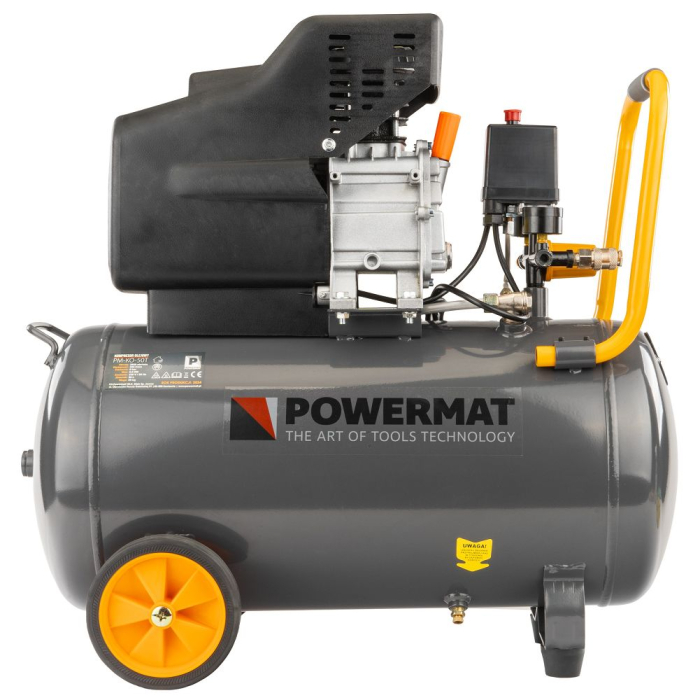 Compresor aer cu ulei 50L motor 1.85kW 2.5CP debit 206l/min presiune 8 bar alimentare 230V 2850rpm PM0685 (PM-KO-50T) [12]