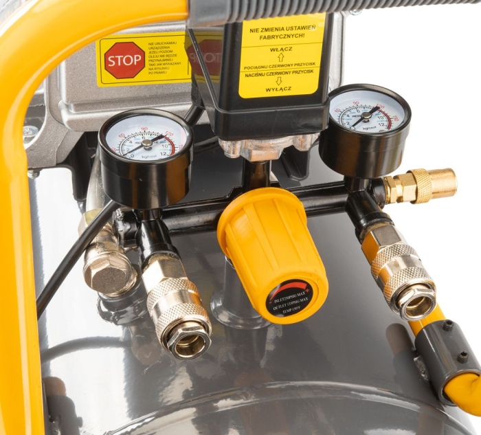 Compresor aer cu ulei 50L motor 1.85kW 2.5CP debit 206l/min presiune 8 bar alimentare 230V 2850rpm PM0685 (PM-KO-50T) [10]