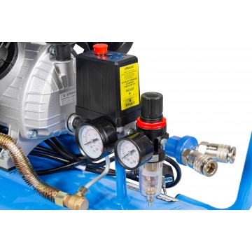 Compresor aer de ulei 100L 3 kW debit 490 l/min 2 pistoane 8 bar  2850 rpm (ALC-100V) [5]