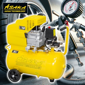 Compresor aer de ulei 24L cu motor 2,8kW debit 210 l/min 1 piston presiune 8 bar + ulei (ASC-24) [5]