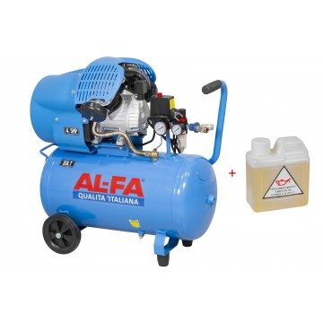 Compresor aer de ulei 50L 3.2kW debit 440 l/min 2 pistoane presiune 8 bar 2850 rpm+ulei (ALC-50V) [4]