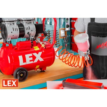 Compresor aer fara ulei 24L motor 2.1kW debit 310L/min presiune 7 bar alimentare 230V 1440 rpm silentios 60 db ( LXAC24-11LO) [10]