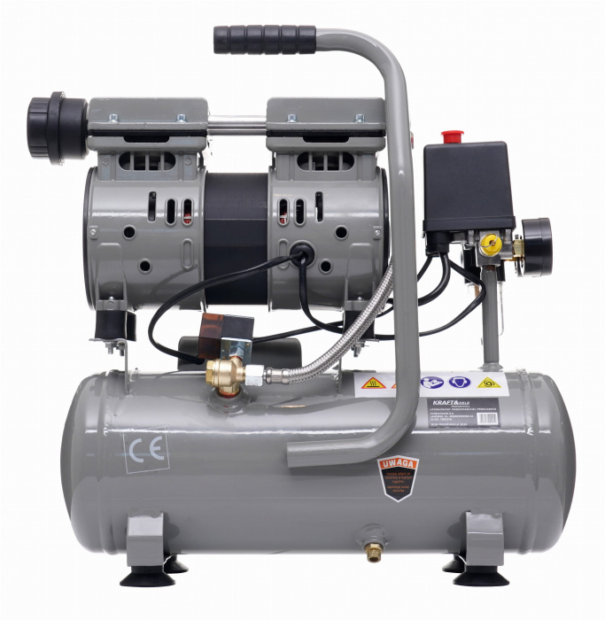 Compresor aer portabil 9L fara ulei silentios stomatologie 550W 155 L/min (KD1384) [6]
