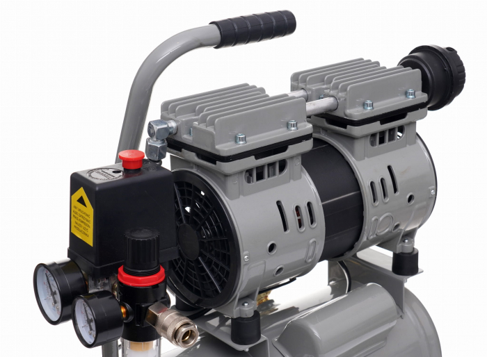 Compresor aer portabil 9L fara ulei silentios stomatologie 550W 155 L/min (KD1384) [3]