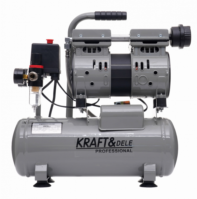 Compresor aer portabil 9L fara ulei silentios stomatologie 550W 155 L/min (KD1384) [2]