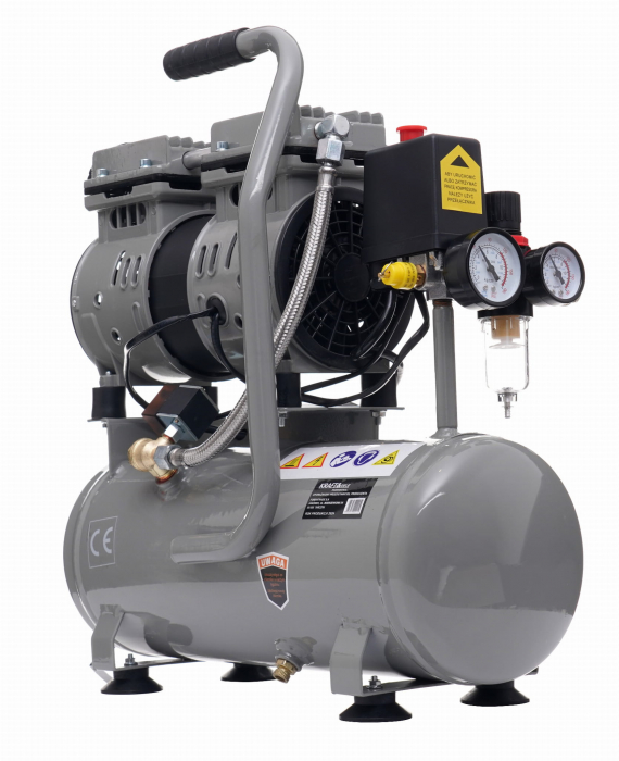 Compresor aer portabil 9L fara ulei silentios stomatologie 550W 155 L/min (KD1384) [5]