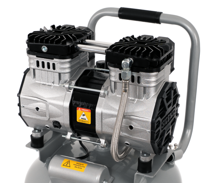 Compresor aer vertical silentios 50L 230V 8BAR fara ulei 290L/min 2000W 2.7CP (TA3394) [9]