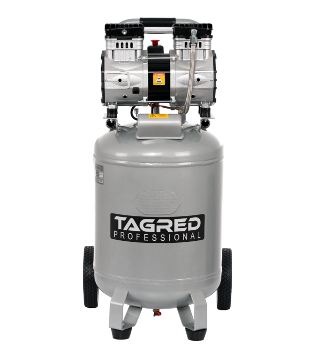 Compresor aer vertical silentios 50L 230V 8BAR fara ulei 290L/min 2000W 2.7CP (TA3394) [8]