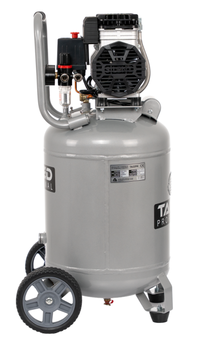 Compresor aer vertical silentios 50L 230V 8BAR fara ulei 290L/min 2000W 2.7CP (TA3394) [7]