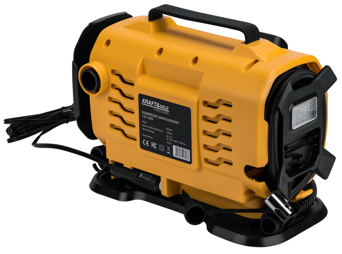 Compresor auto 12V 230V 10 bari lanterna LED afisaj LCD (KD3441) [3]