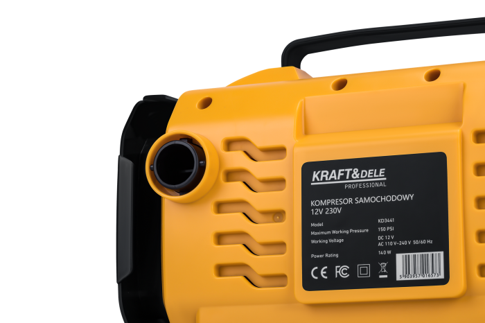Compresor auto 12V 230V 10 bari lanterna LED afisaj LCD (KD3441) [8]