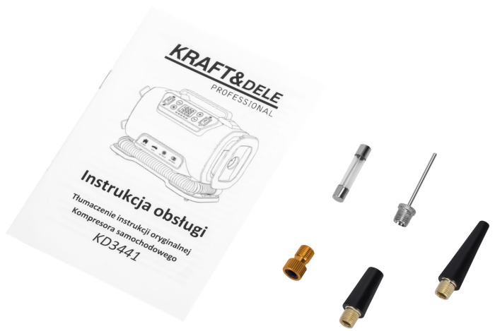 Compresor auto 12V 230V 10 bari lanterna LED afisaj LCD (KD3441) [11]