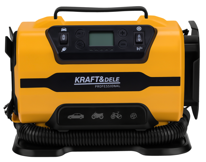 Compresor auto 12V 230V 10 bari lanterna LED afisaj LCD (KD3441) [10]