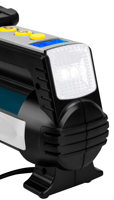 Compresor auto 12V 35 Lmin 6.9 bari cablu 3m lanterna LED afisaj LCD (KD3442) [9]