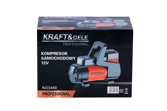 Compresor auto 12V 45 Lmin lanterna LED afisaj LCD (KD3440) [13]