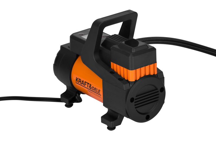 Compresor auto 12V 45 Lmin lanterna LED afisaj LCD (KD3440) [2]