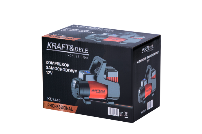 Compresor auto 12V 45 Lmin lanterna LED afisaj LCD (KD3440) [14]