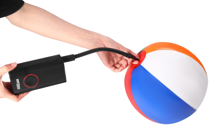 Compresor auto 3 in 1 cu acumulator, lanterna, baterie externa, 4000 mAh, 0.3-10 bar, 30 l /min (KD5499) [12]