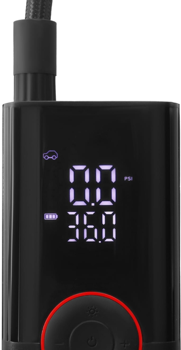 Compresor auto 3 in 1 cu acumulator, lanterna, baterie externa, 4000 mAh, 0.3-10 bar, 30 l /min (KD5499) [9]