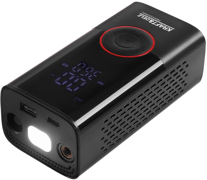 Compresor auto 3 in 1 cu acumulator, lanterna, baterie externa, 4000 mAh, 0.3-10 bar, 30 l /min (KD5499) [14]