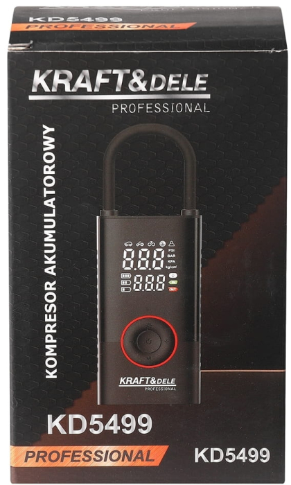 Compresor auto 3 in 1 cu acumulator, lanterna, baterie externa, 4000 mAh, 0.3-10 bar, 30 l /min (KD5499) [15]