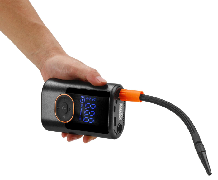 Compresor auto 3 in 1 cu acumulator, lanterna, baterie externa, 5000 mAh, 0.3-10 bar, 30 l /min (KD5500) [6]