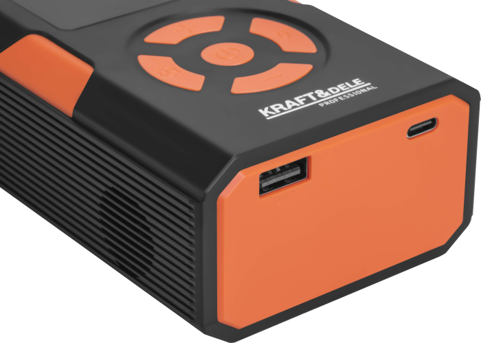 Compresor auto portabil cu acumulator 0.2–10.3 bar 5000mAh cu display LED si oprire automata (KD5534) [7]