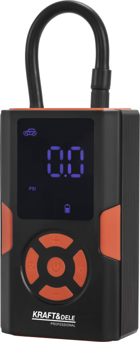 Compresor auto portabil cu acumulator 0.2–10.3 bar 5000mAh cu display LED si oprire automata (KD5534) [2]