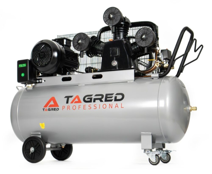 Compresor cu ulei 3 pistoane 200L 400V 5.5kW/7.5CP 10 bar cu furtun si ulei (TA329) [5]
