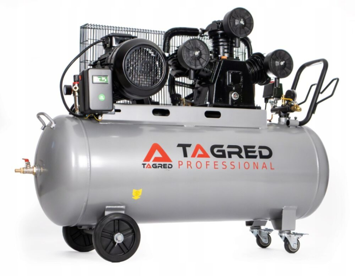 Compresor cu ulei 3 pistoane 200L 400V 5.5kW/7.5CP 10 bar cu furtun si ulei (TA329) [8]