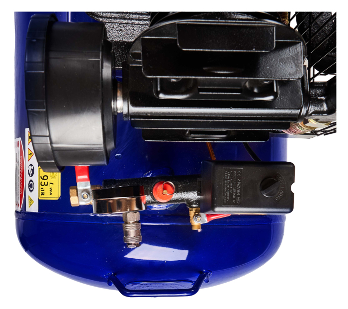 Compresor cu ulei 300L, 3 pistoane, 9.6 kW, 1460 l/min, 9 bar, 400V, transmisie curea (KD4057) [15]