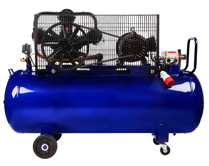 Compresor cu ulei 300L, 3 pistoane, 9.6 kW, 1460 l/min, 9 bar, 400V, transmisie curea (KD4057) [12]