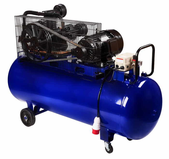 Compresor cu ulei 300L, 3 pistoane, 9.6 kW, 1460 l/min, 9 bar, 400V, transmisie curea (KD4057) [10]