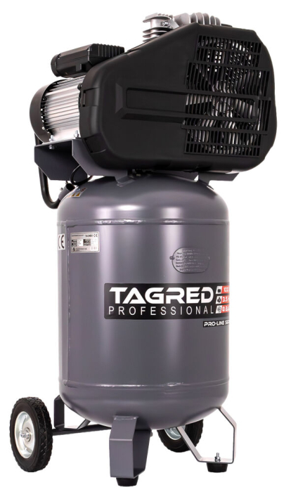 Compresor de ulei vertical profesional cu piston dublu 100l 10 bar (TA3401) [5]