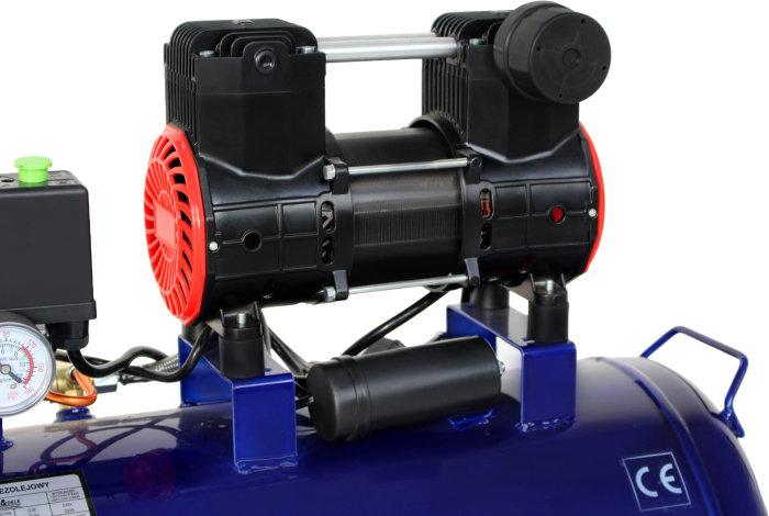 Compresor fara ulei 50L, 1500W, 230V, 8 bar, 290 l/min, nivel redus zgomot (KD4092) [5]