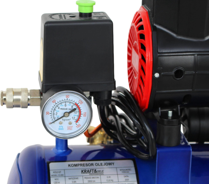 Compresor fara ulei 9L, 1200W, 230V, 220 l/min, compact si portabil (KD4090) [2]