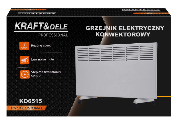 Convector / Calorifer electric Kraft&Dele 2000W, cu termostat reglabil, 20 mp (KD6515) [12]