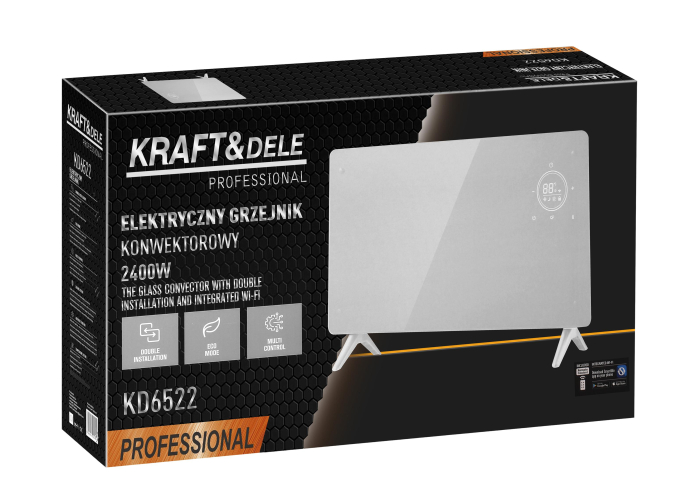 Convector electric 2400W cu WiFi si termostat pentru incalzire (KD6522) [14]