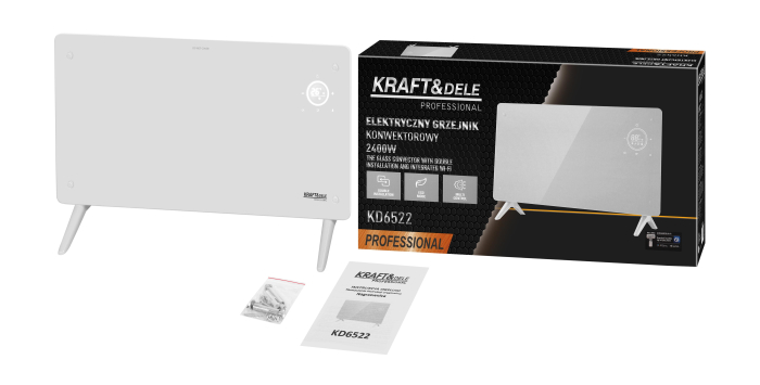 Convector electric 2400W cu WiFi si termostat pentru incalzire (KD6522) [2]