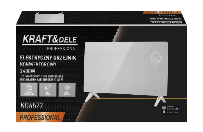 Convector electric 2400W cu WiFi si termostat pentru incalzire (KD6522) [13]