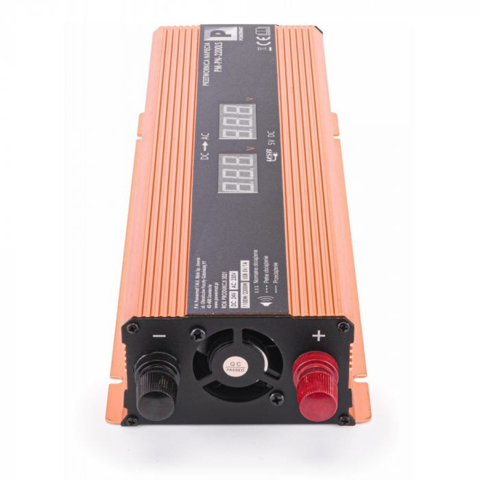 Convertor invertor tensiune 24V 220V 1100 2200W (PM1063) [6]