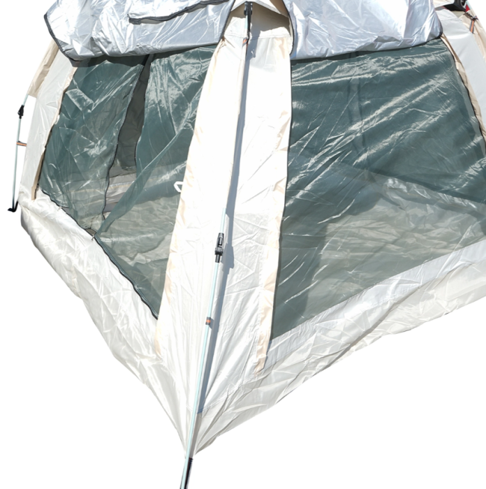 Cort camping 2 persoane pliabil automat pop-up, 2 usi, deschidere 4 parti, plasa anti-insecte, impermeabil 240x240x155cm (DISTV03) [5]