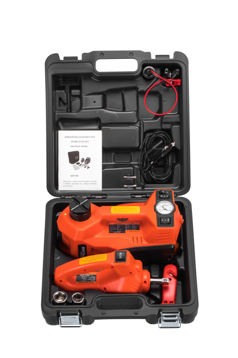 Cric auto hidraulic 12V 5T + pistol electric 350Nm + chei pentru roti  (KD1368) [2]