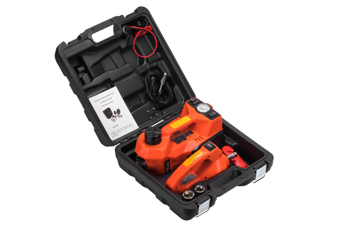 Cric auto hidraulic 12V 5T + pistol electric 350Nm + chei pentru roti  (KD1368) [3]