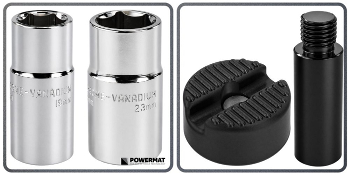 Cric auto trapezoidal 2.5T 130-445 mm cu cheie roti si accesorii PM1470 (PM-PTR-2500T) [13]
