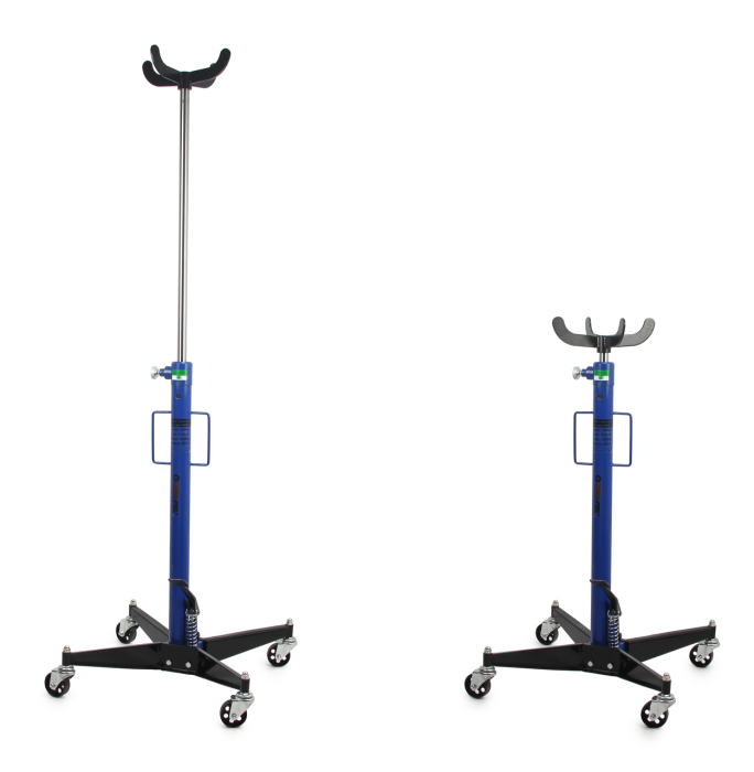 Cric cutie viteze hidraulic 0.5T 1100-1800 mm cu roti si pompa picior (M80415) [3]